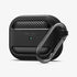 ACS05482 - Apple AirPods Pro 2 Case Rugged Armor in matte black showing the front